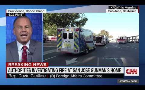 Rhode Island Congressman Cicilline Appears On Wolf Blitzer-CNN On San Jose Mass Shooting