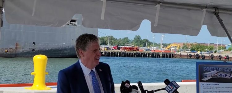 Video & Interview: Gov McKee Cuts Ribbon On Modernized Pier 2 At Quonset’s Port Of Davisville