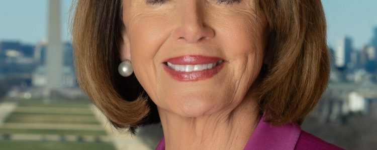 Official portrait of Speaker of the House Nancy Pelosi, photographed January 11, 2019 in the Office of the Speaker in the United States Capitol.