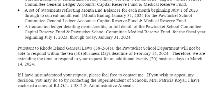 Is Pawtucket Schools Chief Financial Officer Anthony Voccio Out?