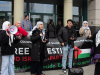 Palestinian Women in RI Mass at Rhode Island State House-Demand “End to the Genocide & Bombing of Palestine by Israel-United States” Providence