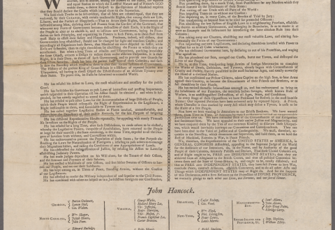 Rhode Island State Archives to Display Declaration of Independence During Special Holiday Hours